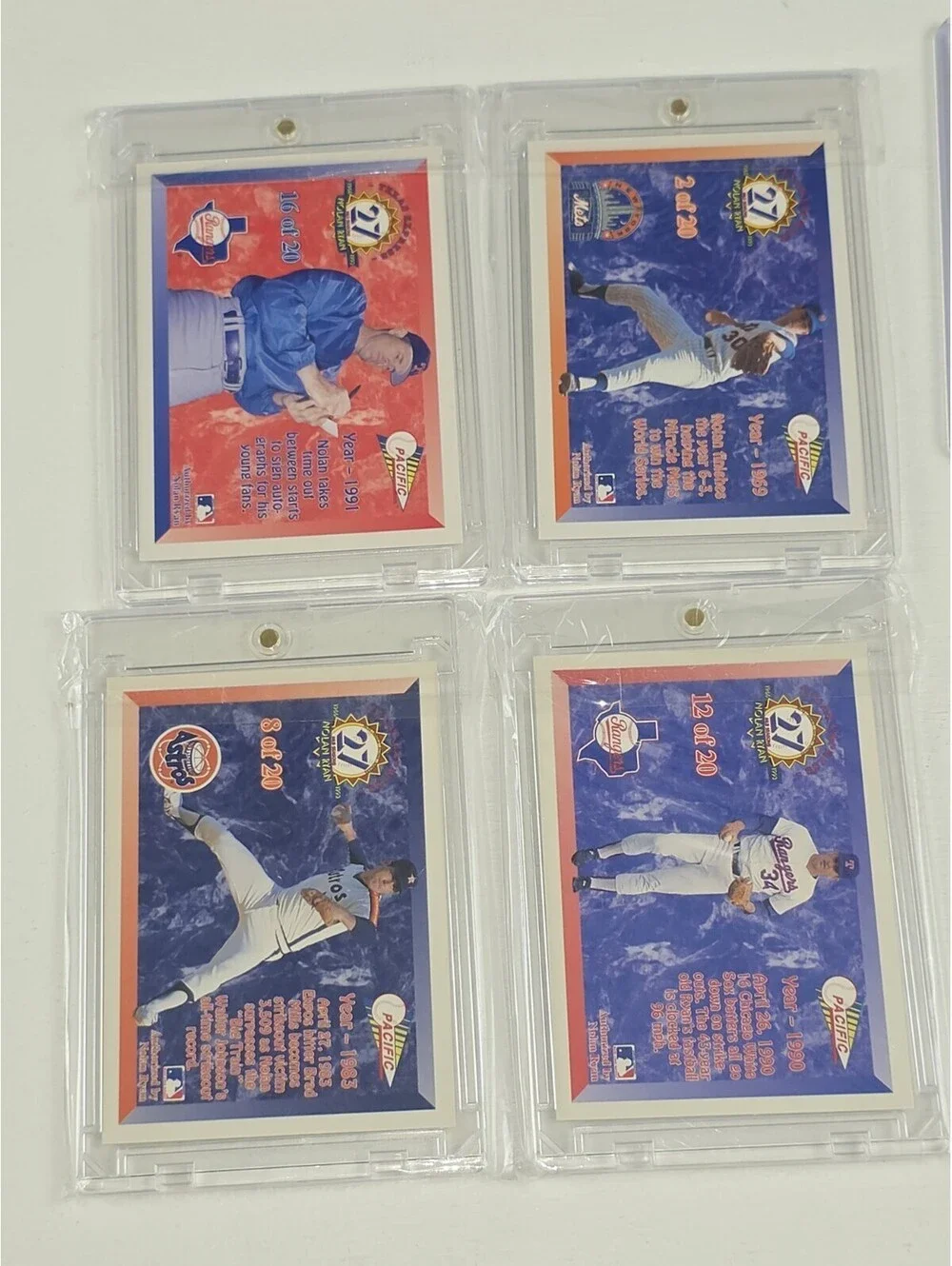 Huge Nolan Ryan Lot W/2008 Donruss Threads Diamond Kings Game-Worn Patch #/50 SP